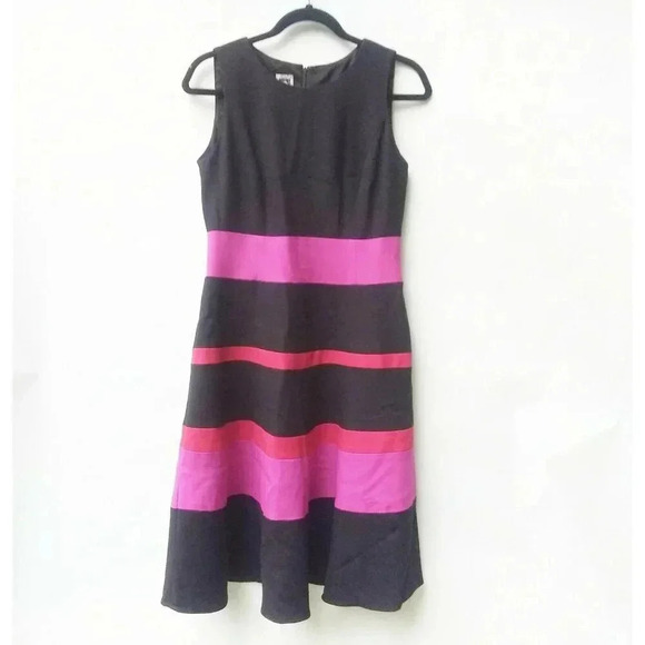 Anne Klein Dresses & Skirts - Annie Klein Women's Sleeveless Color Block A-line Dress Sz 6